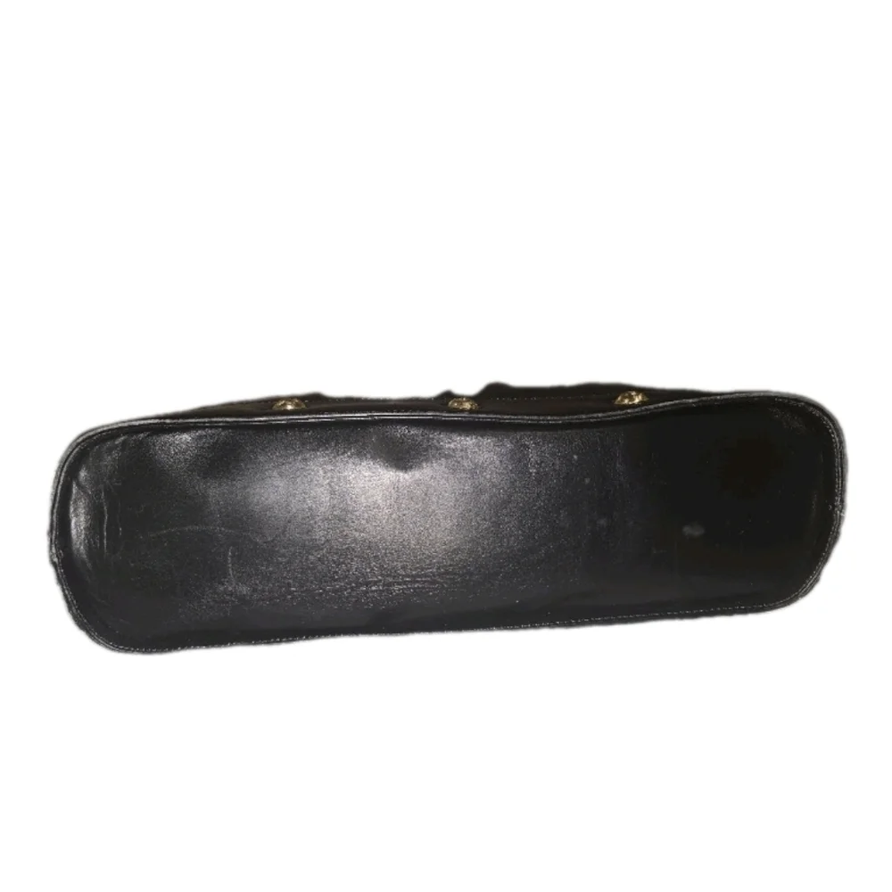 Salvatore Ferragamo Black Leather 